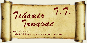 Tihomir Trnavac vizit kartica